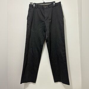 Dockers Premium D4 Pants Mens Gray Relaxed Fit Comfort Waist Flat Front 34x32